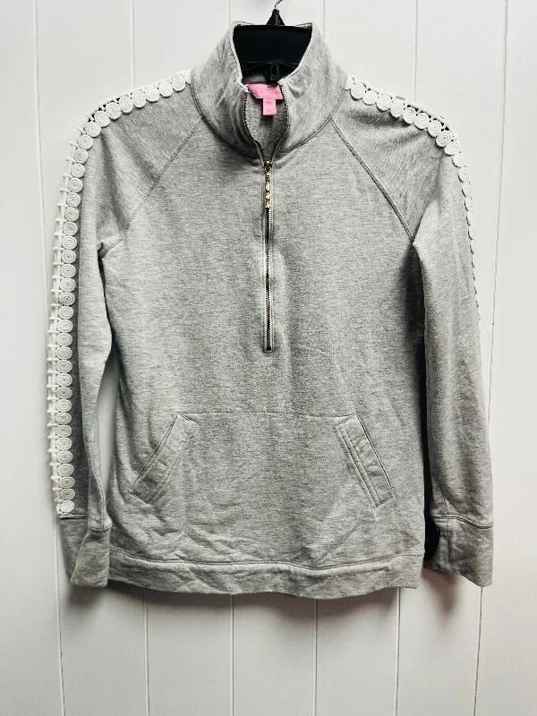 Grey Sweatshirt Collar Lilly Pulitzer, Size Xxs