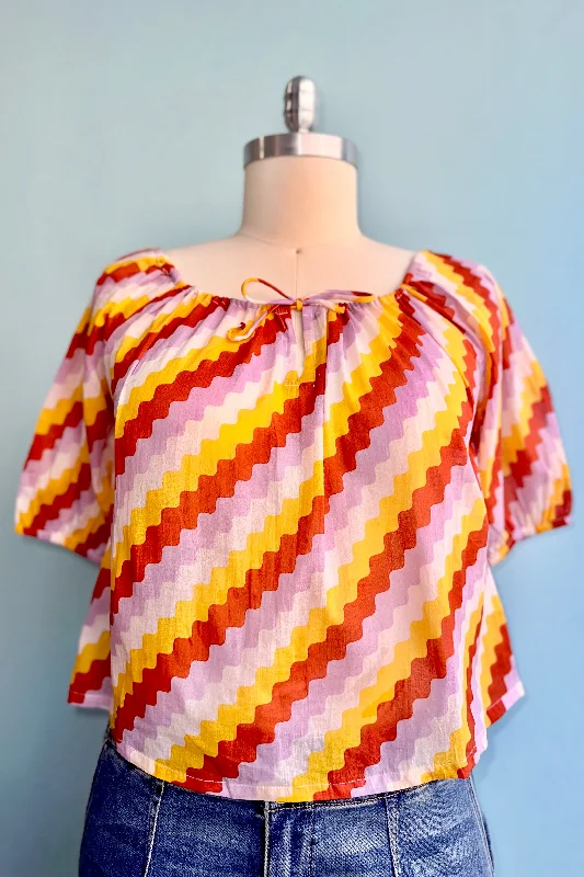 Zig-Zag Top by Compania Fantastica