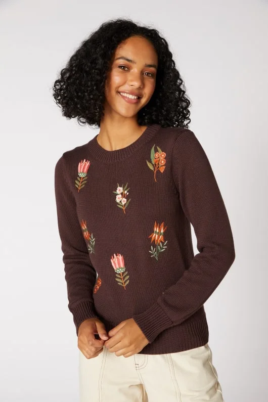 Tessa Native Embroided Sweater