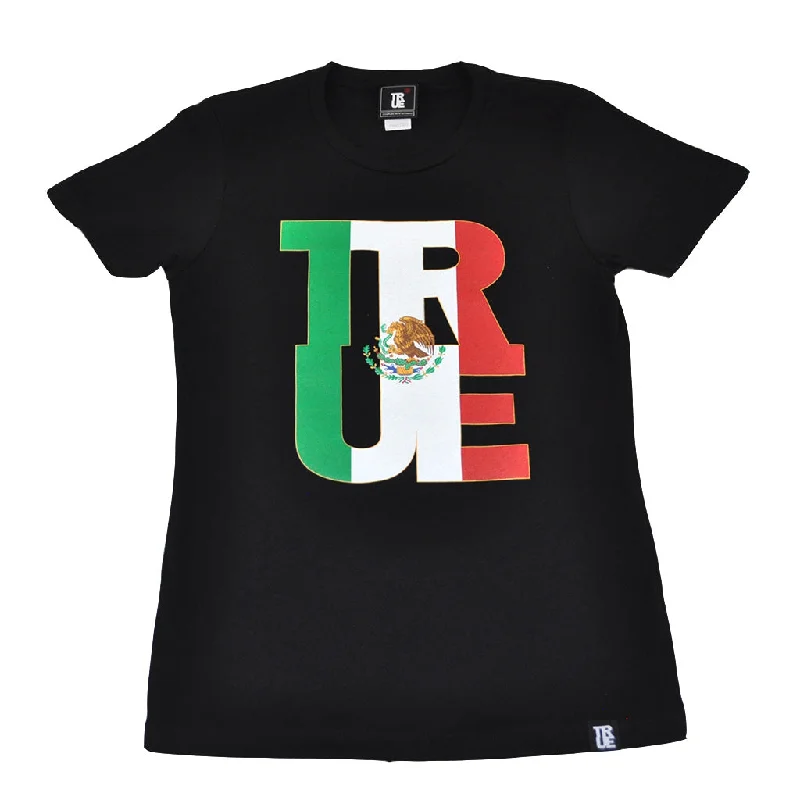 True Womens Logo Fill Mexico T-Shirt Black.