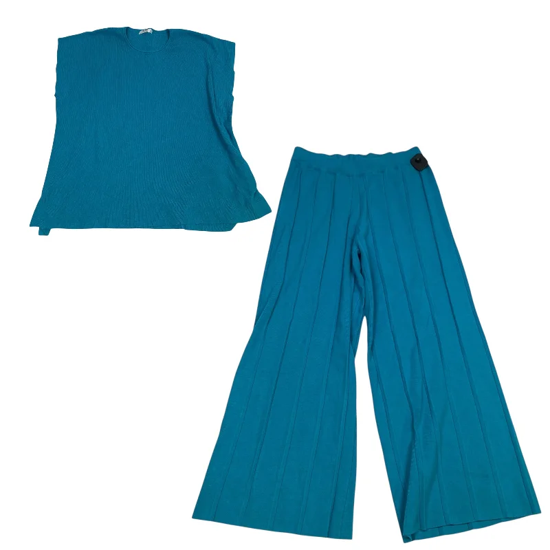 Lounge Set Pants By Ekouaer In Blue, Size: Xl