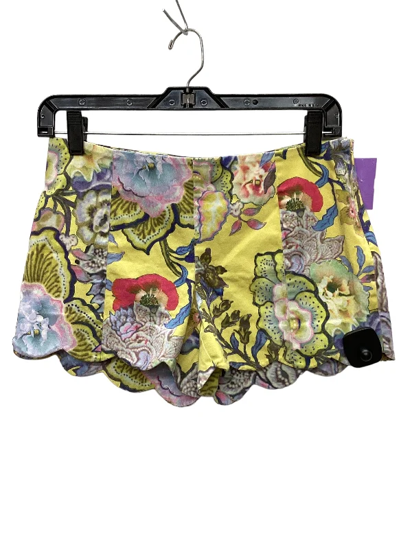 Yellow Shorts Cynthia Rowley, Size 4