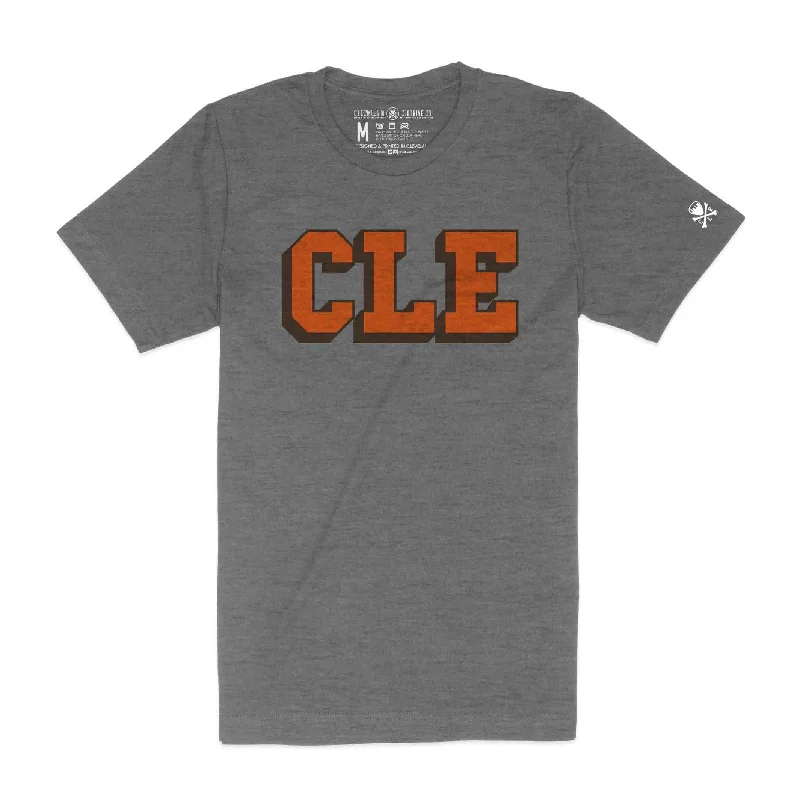 CLE College - Brown/Orange - Unisex Crew T-Shirt