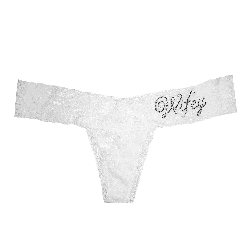 Wifey Darling Lace Bridal Thong