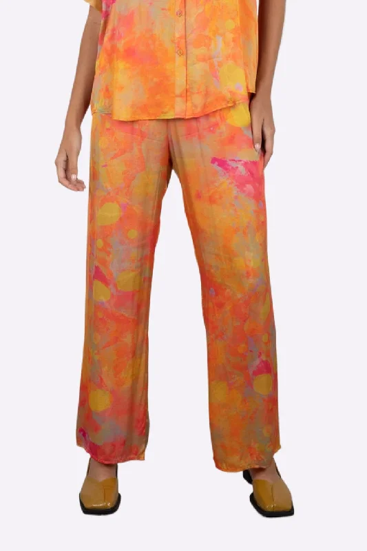 SUMMI SUMMI Womens Relaxed Drawstring Silk Pant - The Summi Effect