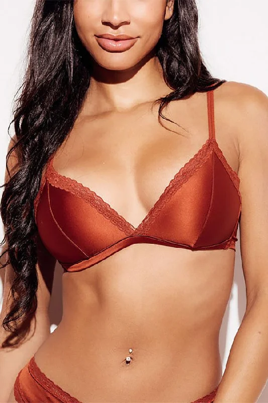 Wirefree satin Bra