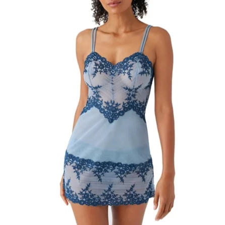 Embrace Lace Chemise 814191 Windward Blue/Titan