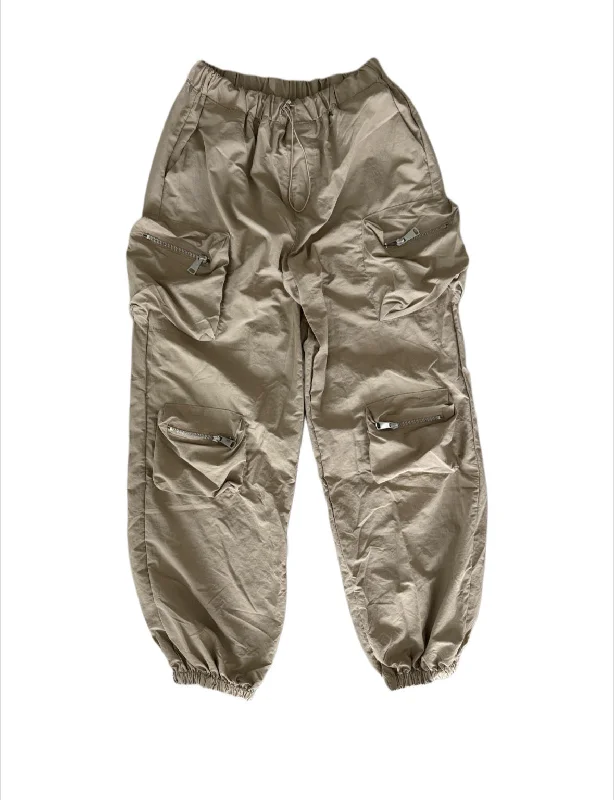 Tan Parachute Pants