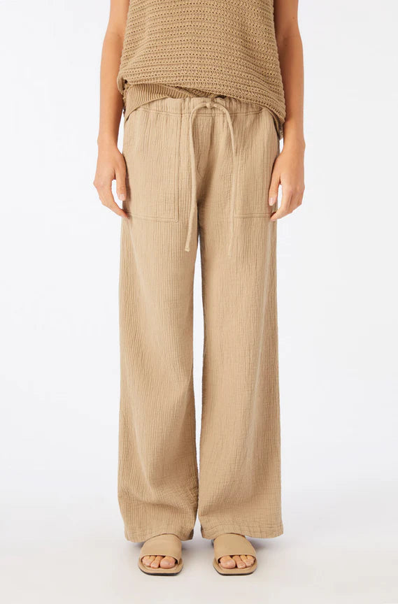 AMO Adelina Beach Pant in Khaki