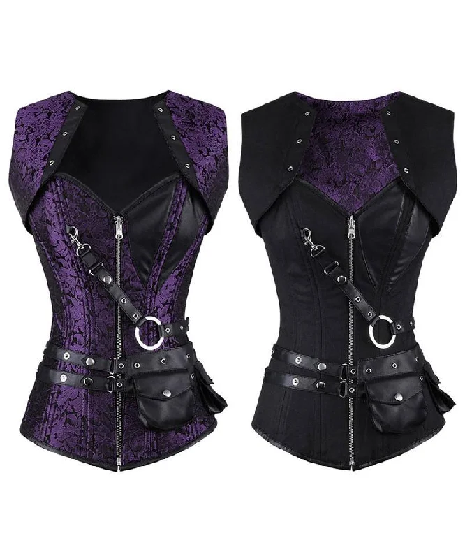 Naneelia Gothic Overbust Reversible Corset