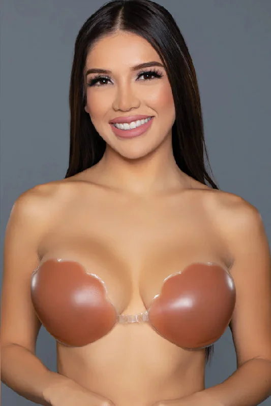 Scalloped Edge Silicone Bra