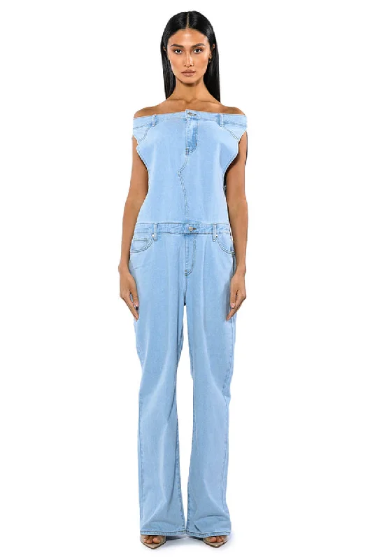 SUNDAY STROLLIN DENIM JUMPSUIT