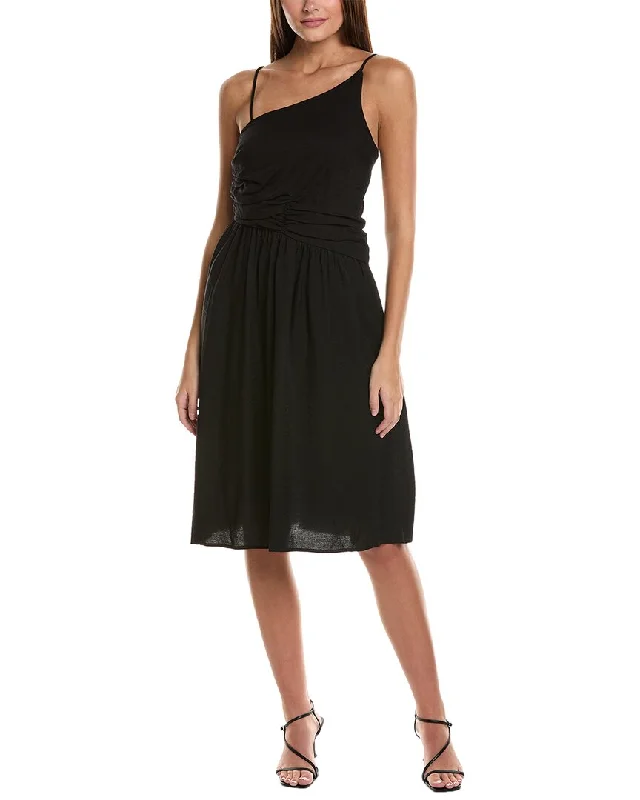 BCBG New York Asymmetric Midi Dress