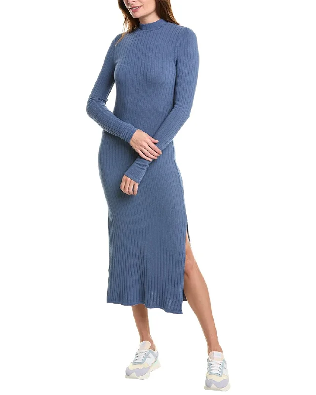 Bella Dahl Mock Neck Midi Knit Dress