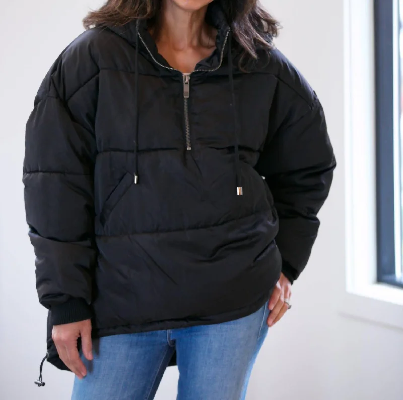 Popover Anorak Puô¨äer Jacket In Black