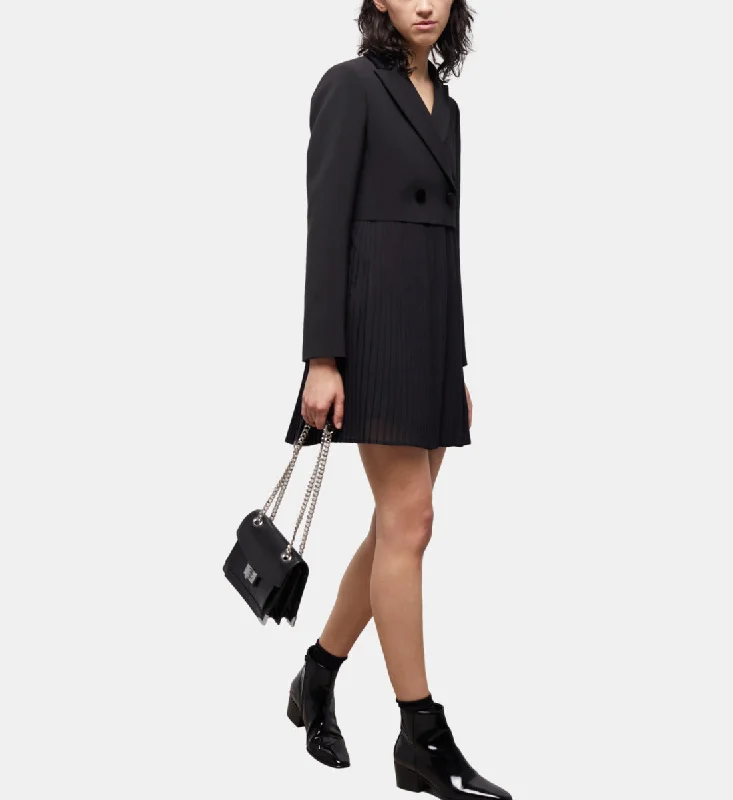 Short Jacket-style Wool Dress