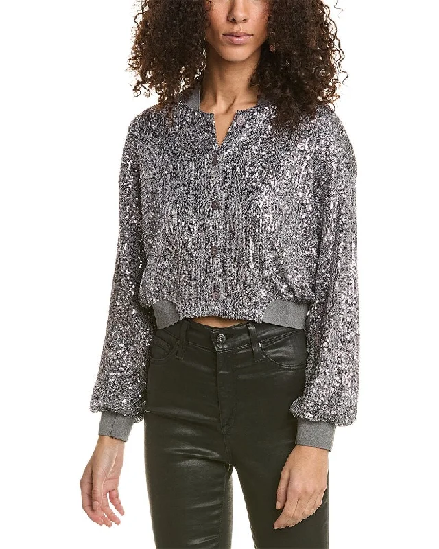 Dress Forum Sequin Bomber Jacket