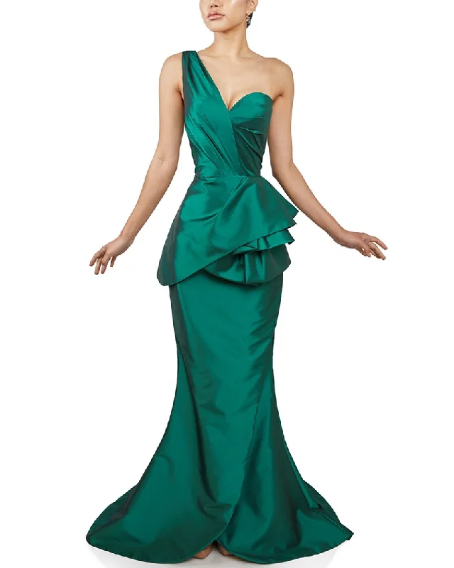 TERANI Sweetheart Neck Long Gown