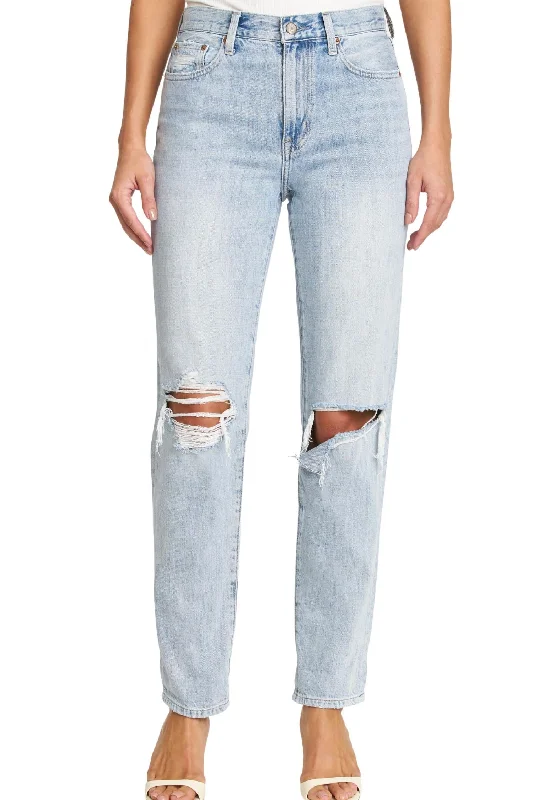 Presley High Rise Relaxed Jean In Gaze Distressed