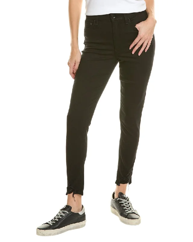 rag & bone Nina High-Rise Black Ankle Skinny Jean