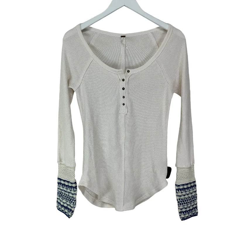 Top Long Sleeve Basic By Free People In White, Size: M