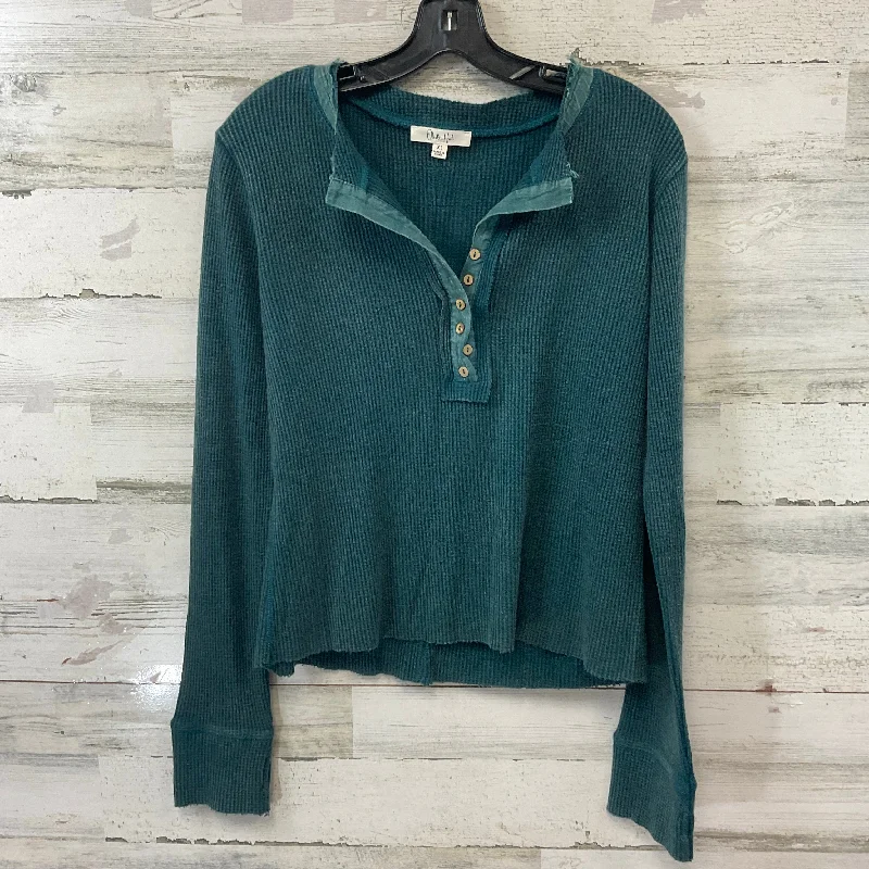 Top Long Sleeve By Oli & Hali In Green, Size: Xl