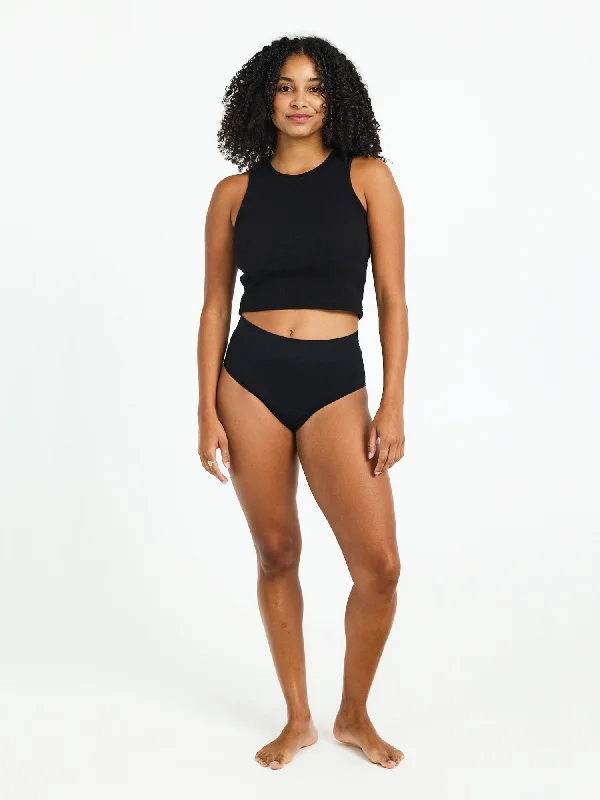 ModiComfort Seamless Full Brief Light-Moderate Black