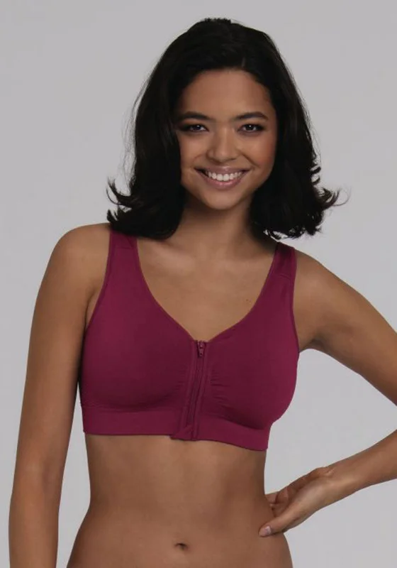 Anita Lynn Mastectomy Bra, Rose Wine