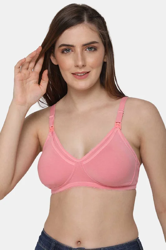 Moisture absorbent Cotton Blend Medium Coverage Non-Padded Intimacy Nursing Bra Other Shades- FB909