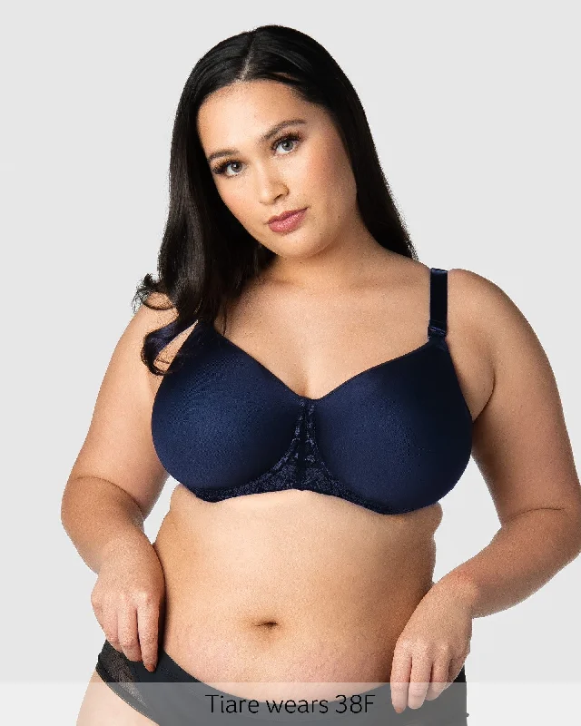 Obsession Contour T-Shirt Nursing Bra - Navy